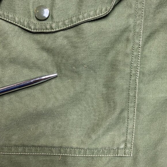 Vintage Field Jacket Mens L Green OG 107 1961 Vietnam M-65 Sateen USAF Coat - Picture 9 of 16